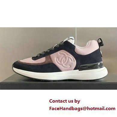 Chanel CC Logo Sneakers Fabric and Suede Calfskin 04 2023