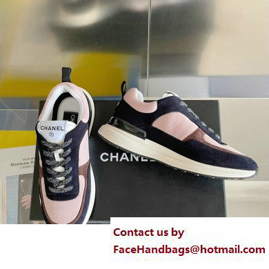 Chanel CC Logo Sneakers Fabric and Suede Calfskin 04 2023