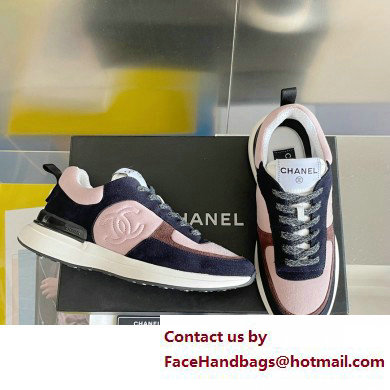 Chanel CC Logo Sneakers Fabric and Suede Calfskin 04 2023