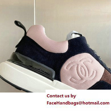 Chanel CC Logo Sneakers Fabric and Suede Calfskin 04 2023