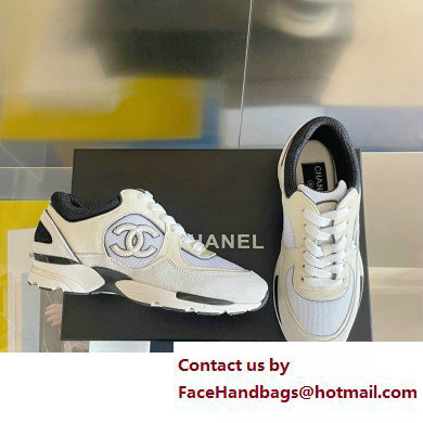 Chanel CC Logo Sneakers Fabric and Suede Calfskin G39597 04 2023