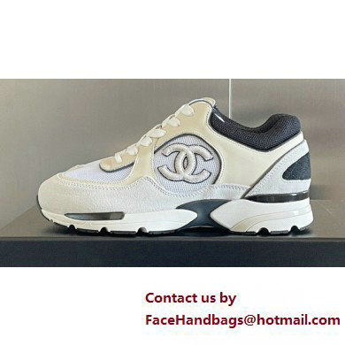 Chanel CC Logo Sneakers Fabric and Suede Calfskin G39597 04 2023