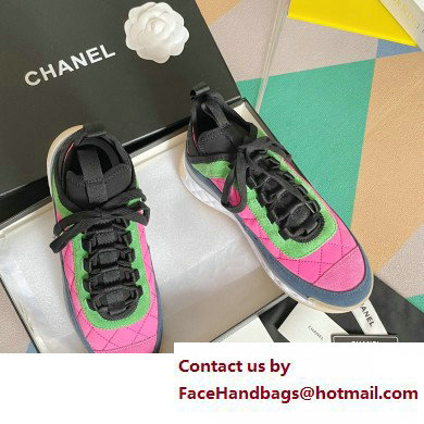 Chanel CC Logo Sneakers Fabric and Suede Calfskin G39982 02 2023