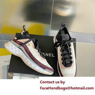 Chanel CC Logo Sneakers Fabric and Suede Calfskin G39982 04 2023