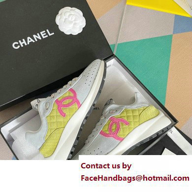 Chanel CC Logo Sneakers Suede Calfskin 01 2023