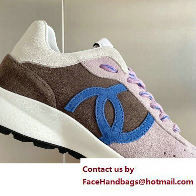 Chanel CC Logo Sneakers Suede Calfskin 02 2023