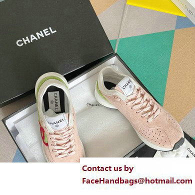 Chanel CC Logo Sneakers Suede Calfskin 03 2023