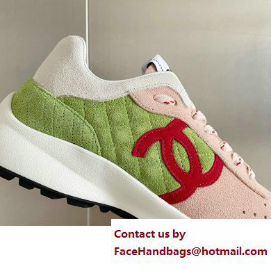 Chanel CC Logo Sneakers Suede Calfskin 03 2023