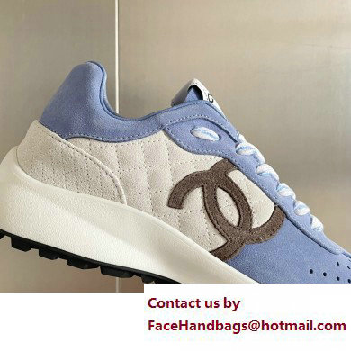 Chanel CC Logo Sneakers Suede Calfskin 04 2023