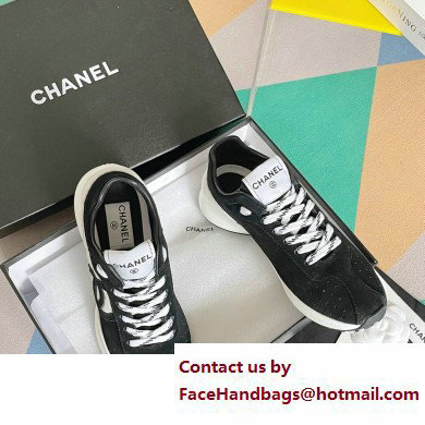 Chanel CC Logo Sneakers Suede Calfskin 06 2023