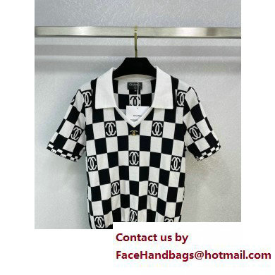 Chanel Checkerboard KNITWEAR T-SHIRT SPRING 2023