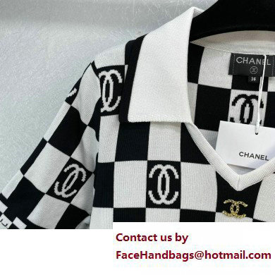 Chanel Checkerboard KNITWEAR T-SHIRT SPRING 2023