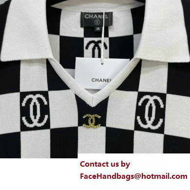 Chanel Checkerboard KNITWEAR T-SHIRT SPRING 2023