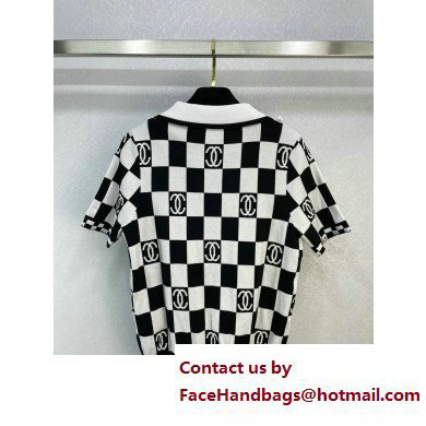 Chanel Checkerboard KNITWEAR T-SHIRT SPRING 2023