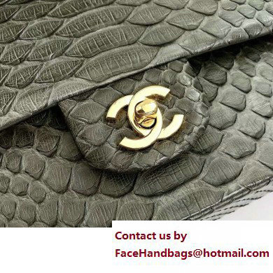 Chanel Classic Flap Medium Bag 1112 In Python 01 2023