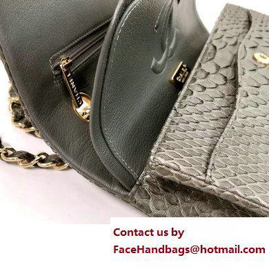 Chanel Classic Flap Medium Bag 1112 In Python 01 2023