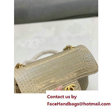 Chanel Classic Flap Small Bag 1116 In Alligator 05 2023