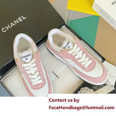 Chanel Logo Sneakers Suede Calfskin 02 2023