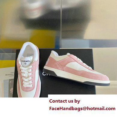 Chanel Logo Sneakers Suede Calfskin 02 2023