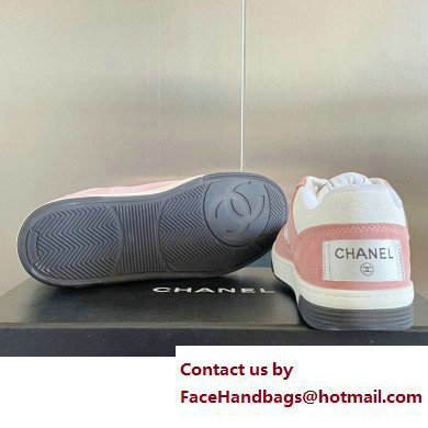 Chanel Logo Sneakers Suede Calfskin 02 2023