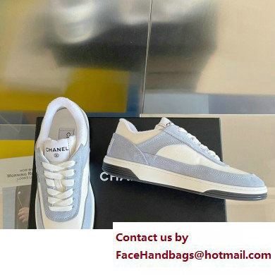 Chanel Logo Sneakers Suede Calfskin 04 2023