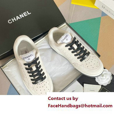 Chanel Logo Sneakers Suede Calfskin 06 2023