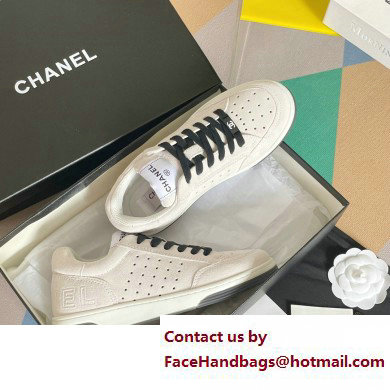 Chanel Logo Sneakers Suede Calfskin 06 2023