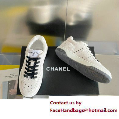 Chanel Logo Sneakers Suede Calfskin 06 2023