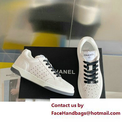 Chanel Logo Sneakers Suede Calfskin 06 2023