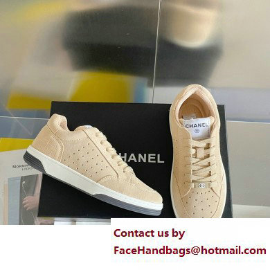 Chanel Logo Sneakers Suede Calfskin 08 2023