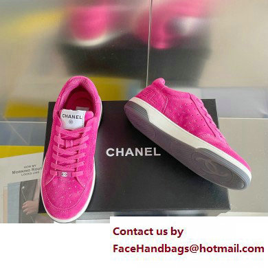 Chanel Logo Sneakers Suede Calfskin 11 2023