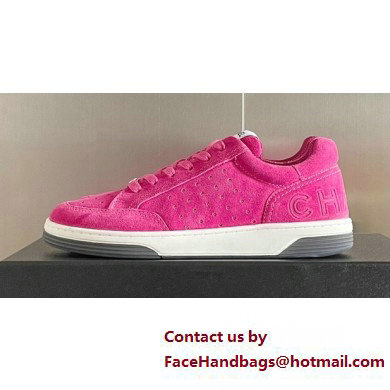 Chanel Logo Sneakers Suede Calfskin 11 2023