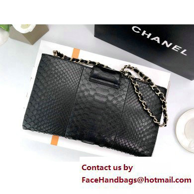 Chanel Pouch Clutch Bag In Python 01 2023