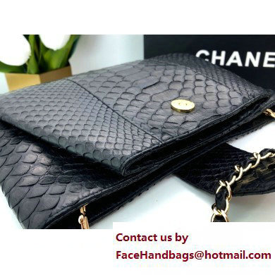 Chanel Pouch Clutch Bag In Python 01 2023