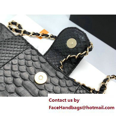 Chanel Pouch Clutch Bag In Python 01 2023