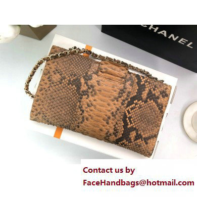 Chanel Pouch Clutch Bag In Python 02 2023