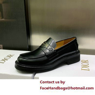 Dior Black Brushed Calfskin boy loafer 2023