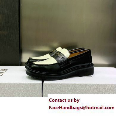 Dior Black/white Brushed Calfskin boy loafer 2023