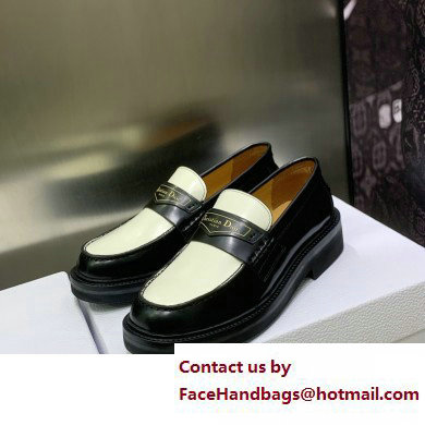 Dior Black/white Brushed Calfskin boy loafer 2023