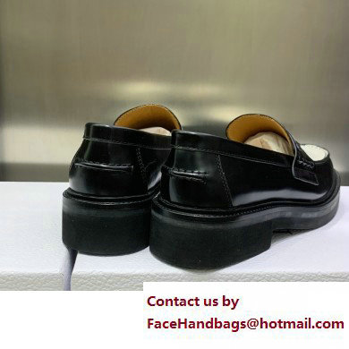 Dior Black/white Brushed Calfskin boy loafer 2023