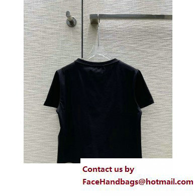 Gucci Cotton T-shirt with Gucci embroidery black 717684 2023