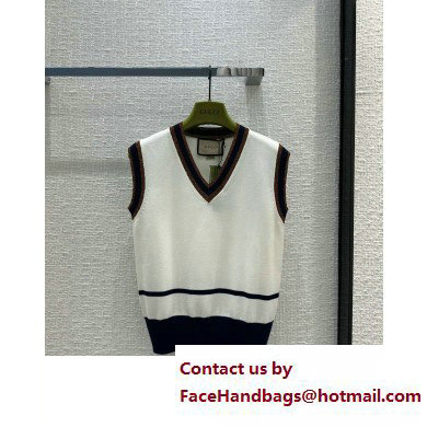 Gucci Fine wool vest ivory 727431 2023