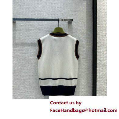 Gucci Fine wool vest ivory 727431 2023