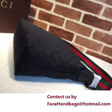 Gucci GG Canvas Messenger Medium Bag 189751 Black