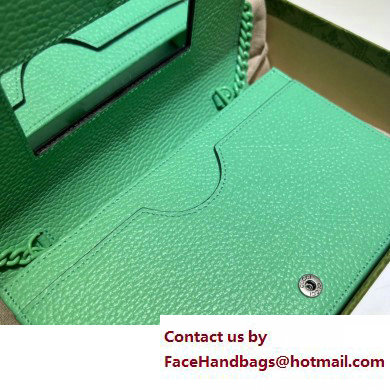 Gucci GG Marmont Chain Wallet 497985 Resin Hardware Green 2023