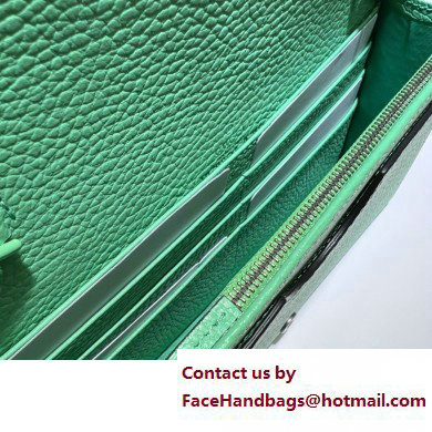 Gucci GG Marmont Chain Wallet 497985 Resin Hardware Green 2023