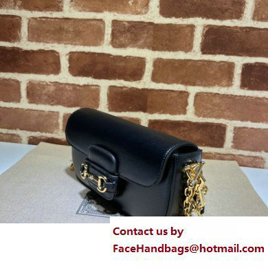 Gucci Horsebit 1955 shoulder bag 735178 Leather Black