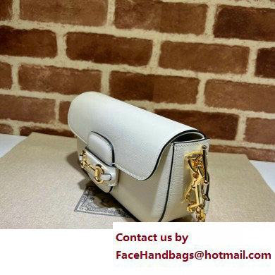 Gucci Horsebit 1955 shoulder bag 735178 Leather White