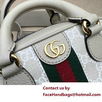 Gucci Ophidia GG mini top handle bag 724606 White