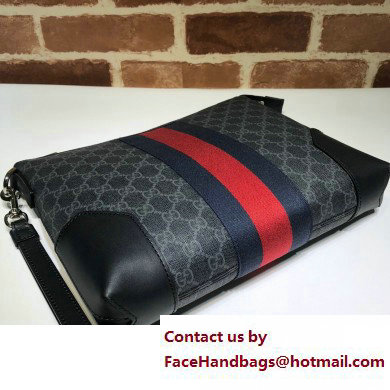 Gucci Web GG Pouch Bag 523603 GG Black